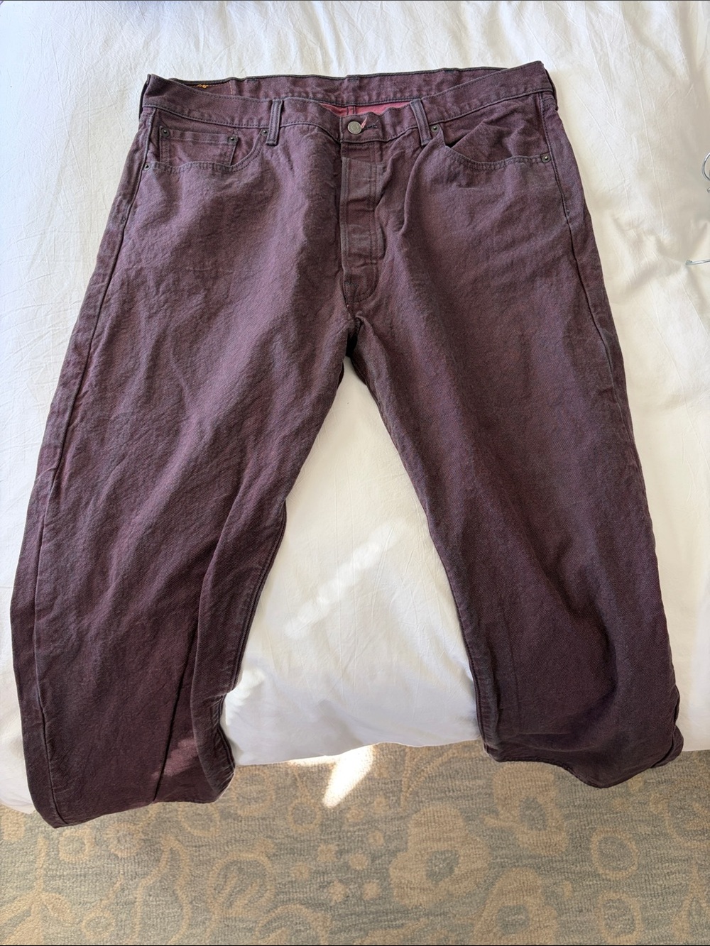 Levi's Men's Plum 501 Pants - Straight Fit